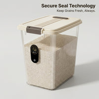 15L Rice Organizer Box with Wheels, 15Kg Flour Storage Containers, Airtight Rice Organizer Box, Food - Image 3