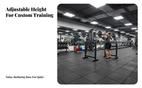 Multi-Functional Adjustable Squat Rack Heavy-Duty Steel Frame Adjustable Bench Press Rack 500kg Load Capacity Barbell Squat Stand Stable Base for Home Gym Users, Weightlifters, Bodybuilders