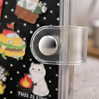 Textile Badge Display Book Easy to Organize Enamel Badge Book Transparent Pages