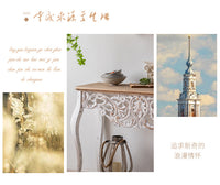 法式复古实木玄关桌走廊雕花镂空玄关展示台条案供桌入户靠墙客厅