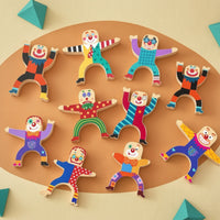 10 Pieces Wooden Balancing Game Educational Wooden Balancing Toy Interactive Educational for Children, Playroom, Classroom