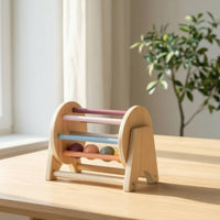 Pastel Scrolling Drum Smooth Rolling Drum Toy Rounded Edges Spinning Toy Toy Sensory for Toddlers, Babies, Playroom, Nursery, Classroom