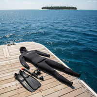 Thermal Insulation Two-Piece Snorkeling Suit Four-Way Stretch Two-Piece Diving Suit Slim Fit 3mm Neoprene Wetsuit Reduces Drag for Women, Men, Surfing