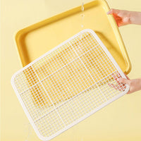 Dog Toilet Tray Raised Rim Pet Care Washable