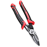 Serrated Metal Cutting Shear Heavy-Duty Sheet Metal Cutters Non-Slip Aviation Cutters Long-Lasting for Mechanics, Workshop, Garage