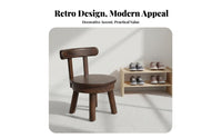 Upholstered Short Stool Retro aesthetic Footrest Padded pad for Children, Adults