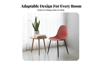 Molded Shell Chair with Dowel Legs Nordic Aesthetic Indoor Seating Modern Design Ergonomic Backrest for Office Workers