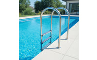 Pool Ladder with Anti-Slip Steps Stainless Steel Pool Ladder with Handrails No-Tool