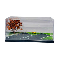 1/64 Scale Car Model Display Case Parking Lot Miniature Diorama Base for Minigt and Hot Wheels Storage