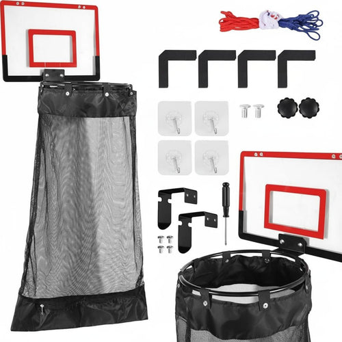 Basketball Hoop Laundry Hamper Double Installation Options for College Students
