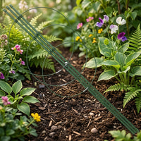 Indoor Plant Support with Coated Stakes, Tall 75cm Garden Obelisk for Clematis, Single Hoop Plant Stakes, Potted Plants