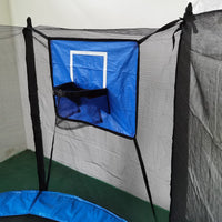 Trampoline with Basketball Hoop and Backboard for Kids