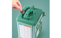 Thumbprint Savings Bank Plays Music Electronic Piggy Bank Passcode Currency Safe Lights & Sounds ATM Safe Toy Great Gift