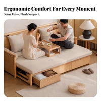 Wooden Arhatdesign Sleeper Foldable Design Sofa Bed Multifunctional Living Room Furniture for Families, Homeowners, Small Spaces, Bedroom, Office