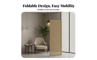 Chinese Design Foldable Rattan Divider Solid Wood Frame Woven Rattan Divider Freestanding Room Partition Mobile for Interior Designers, Business Owners, Entryway, Bedroom, Studio Apartment, Restaurant