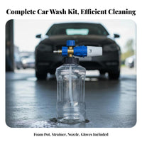 1000 Ml Pressure Washer Foam Dispenser Heavy-Duty Foam Dispenser Scratch Cleaning High Pressure Soap Foam Dispenser for Motorcycle Washing