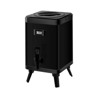 Square Insulated Beverage Dispenser Easy to Clean Stainless Steel Hot Cold Drink Server Stainless Steel Coffee Urn for Caterers