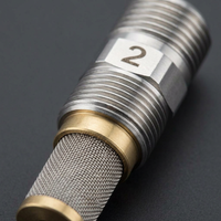 Stainless Steel Mist Nozzle, 1/4 BSPT Mist Nozzle, Fine Misting Nozzle, Rust Resistant Mist Nozzle,  - Low-pressure fine atomization nozzle with 1/8 NPT thread, #2
