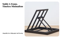 Foldable Scripture Rack Traditional & design Adjustable literature Rest for Home, Desk