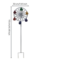 Metal Wind Weatherproof Lawn Pinwheel Reflective for Patio