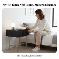 Round Single-Drawer End Table Light Luxury design & design Nightstand Modern Design