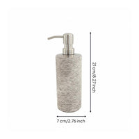 Horsehair Soap Dispenser Luxury Style Stainless Steel Pump Bottle for Countertop