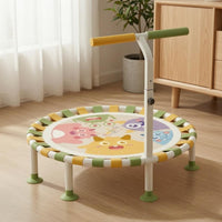 Adjustable Height Children's Trampoline Metal Frame Kids Trampoline Wide Feet for Home