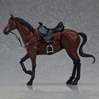 Articulated Horse Action Figure Model 2.0 Version, White and Brown