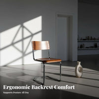 S-Shaped Chair Ergonomic bend Indoor Seating Space-Saving for Cafe, Dining Room