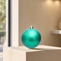 Christmas Ornament Ball Matte Christmas Ball Ornaments Ornament with Hanging Cap Decorative for Window Displays, Party Decor