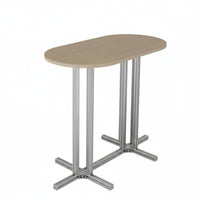 Long Pub Table with High Stools Space-Saving Design Bar Furniture Set