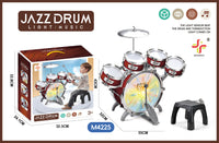 Large Drum Set Toy for Kids Jazz Drum Percussion Instrument Baby Drumming Toy