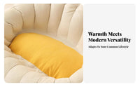 Frameless plush Couch Lie-Flat Design Single-Seat Lounger Small Space suitable Easy Setup for Apartment Dwellers, Young Adults