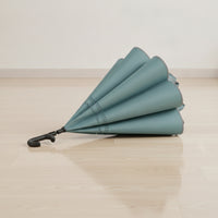 Automatic Upside-down Umbrella Reflective Umbrella with Double Canopy High-Visibility Windproof for Commuters, Rainy Days, Travel