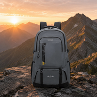 70L Hiking Backpack Rucksack Air Mesh Breathable Unisex Nylon Water Resistant