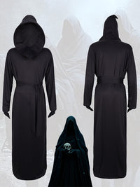 万圣节黑色死神cosplay服鬼节亡灵恶魔恐怖角色扮演舞台表演服饰