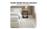 Square Accent Table Nordic design Nightstand Space-Saving for Bedroom, Homeowners