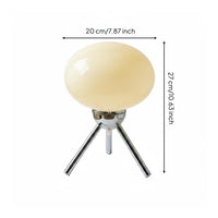 Fungiform Table Lamp Metal Base Fungiform Lamp Compact for Bedroom