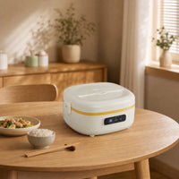 Portable Electric Lunch Box Self-Heating Electric Lunch Box with Stainless Steel Container Digital Food Warmer with Stainless Steel Container Leakproof for Office Workers, Commuters, Students, Travel, School