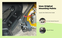 XMAX300 Motorcycle Spotlight Bracket, Matte Black Aluminum