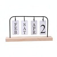 Flip Desk Calendar Rectangular Desktop Decor Decorative