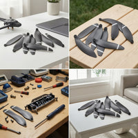 8 Pieces Propeller Blades with Screws Easy to Replace Drone Replacement Blades Drone Blade Matte Propeller Blade Lightweight
