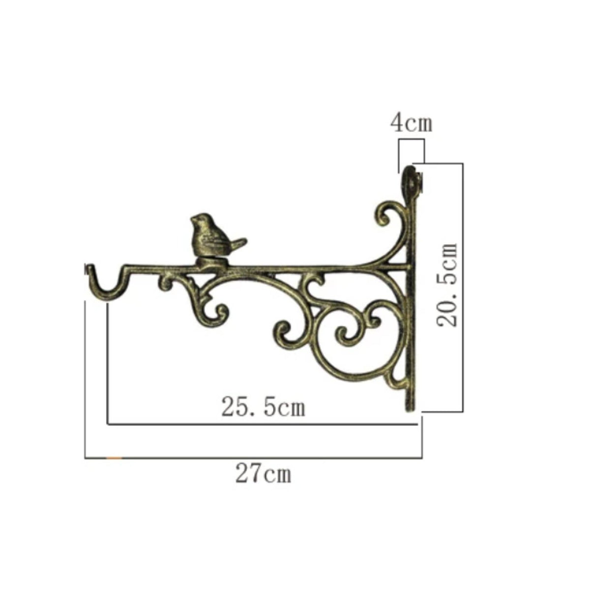 Antique Bird Bracket Vintage Design Plant Hanger Bracket Multi-Functional