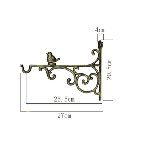 Antique Bird Bracket Vintage Design Plant Hanger Bracket Multi-Functional