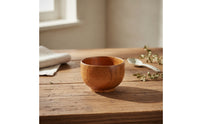 Small Wooden Bowl Compact for Kitchen, Restaurant, Kids