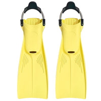 Long Scuba Diving Fins with Adjustable Spring Straps for Swimming Training and Snorkeling