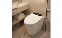 Instant Heating Smart Toilet Seat Multiple Cleaning Modes Heated Bidet Seat Wireless Controller Control Heated Smart Toilet Temperature Display for Hotel