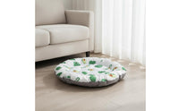 Round Cooling Pet Bed Soft Padded Border Feline Cooling Mat Easy to Clean
