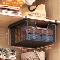 Wardrobe Mesh Storage Basket Space Saving Hanging Slide-out Drawer Multipurpose