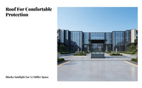Stylish Guard Booth Weatherproof Prefabricated Guard Cabin Steel Frame Sentry Post for Factory Gates, Building Entrances, Construction Sites